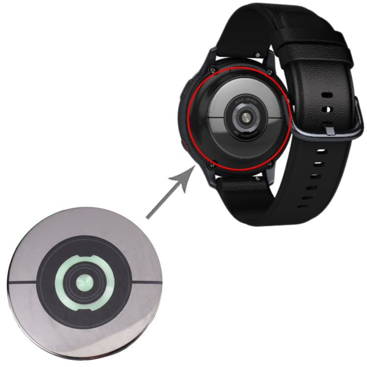Rear Back Glass Lens Cover For Samsung Galaxy Watch Active 2 SM-R830 - Other Parts by buy2fix | Online Shopping UK | buy2fix