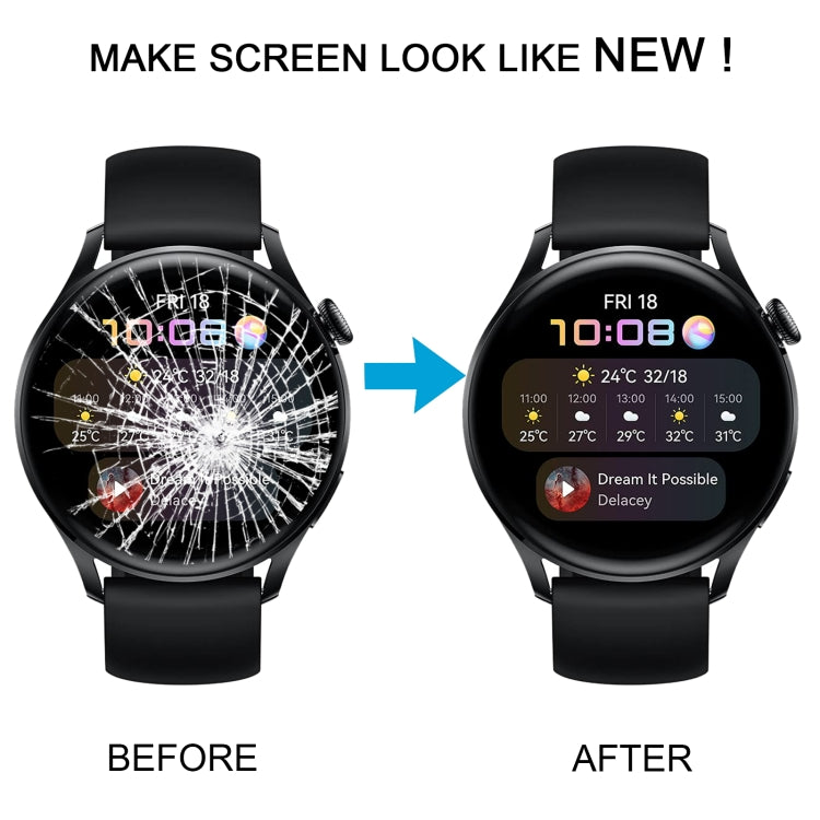 Original LCD Screen and Digitizer Full Assembly for Huawei Watch 3 by buy2fix
