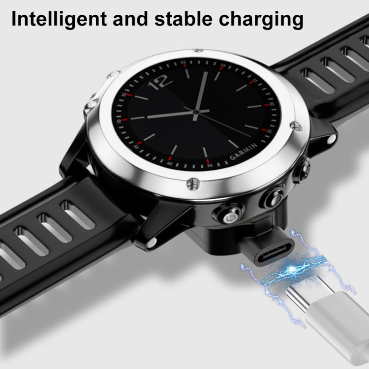 For Garmin MARQ2 Athlete Type-C Port Smart Watch Charging Adapter by buy2fix