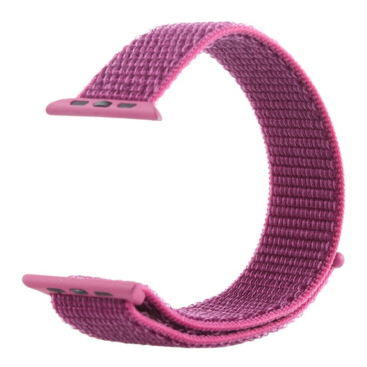 For Apple Watch 46mm / 49mm / 45mm / 44mm Simple Fashion Nylon Watch Band with Magic Stick(Red Purple) by buy2fix