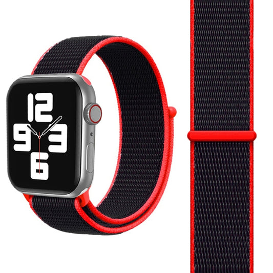 For Apple Watch 46mm / 49mm / 45mm / 44mm Simple Fashion Nylon Watch Band with Magic Stick(Red) by buy2fix