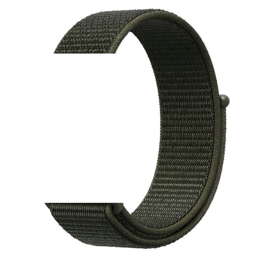 For Apple Watch 42mm / 41mm / 40mm / 38mm Simple Fashion Nylon Watch Band with Magic Stick(Army Green) by buy2fix