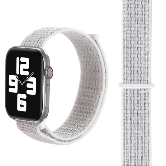 For Apple Watch 42mm / 41mm / 40mm / 38mm Simple Fashion Nylon Watch Band with Magic Stick(Silver) by buy2fix