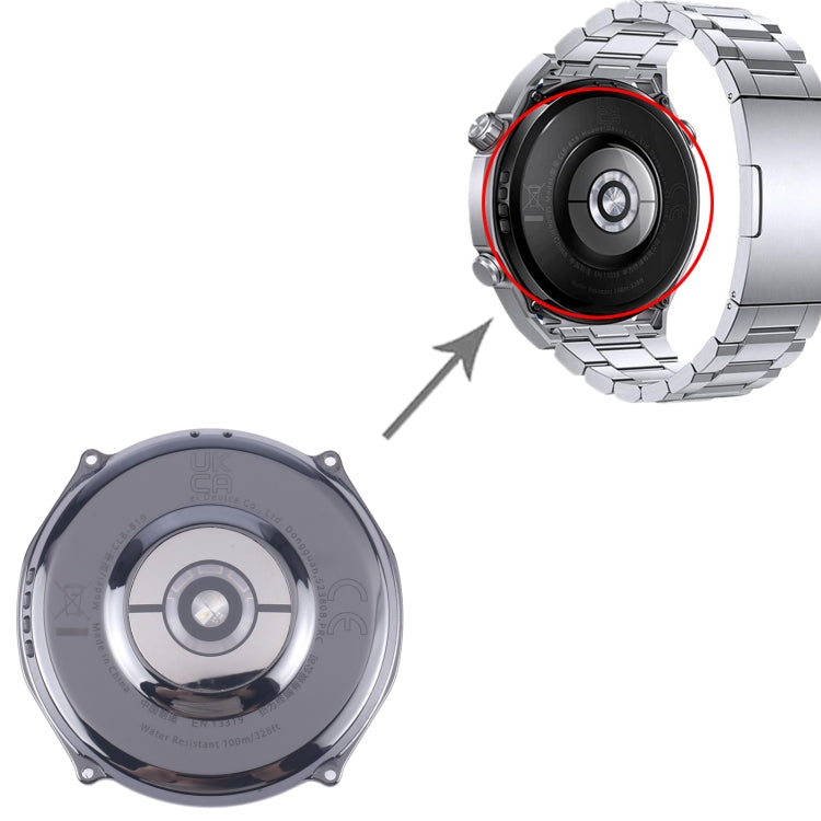 For Huawei Watch Ultimate Original Back Cover Full Assembly With Heart Rate Sensor / Motor / Loudspeaker / Wireless Charging Module by buy2fix