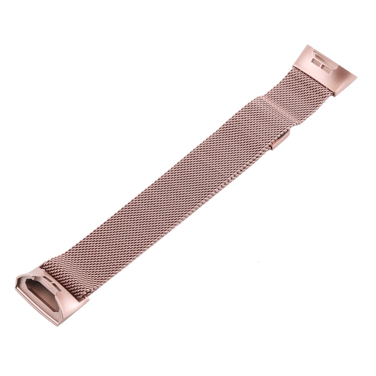Metal Watch Band for Fitbit Charge 3(Rose Gold) by buy2fix