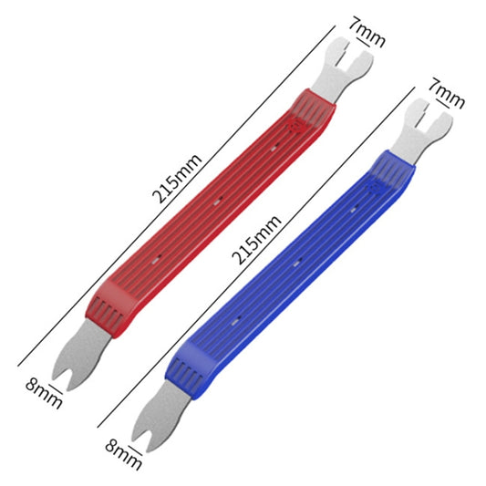 6-8 inch Short Car Door Panel Removal Rubber Buckle Screwdriver (Red) by buy2fix