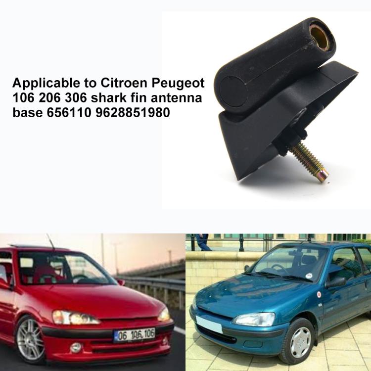 Shark Fin Antenna Base 656110 / 9628851980 for Citroen / Peugeot 106 206 306 (Black) - Aerials by buy2fix | Online Shopping UK | buy2fix