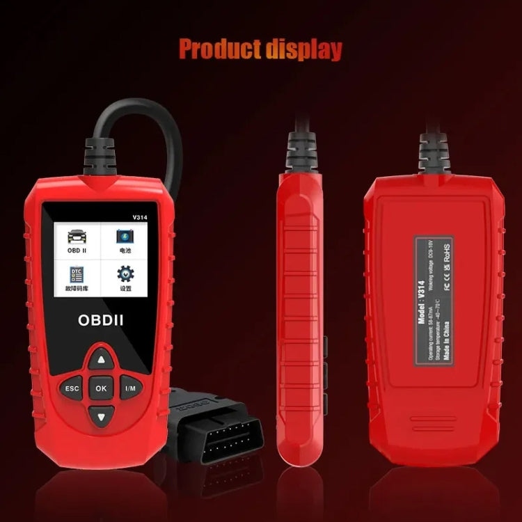 V314 Car OBD Diagnostic Instrument Fault Clear Code Reader by buy2fix