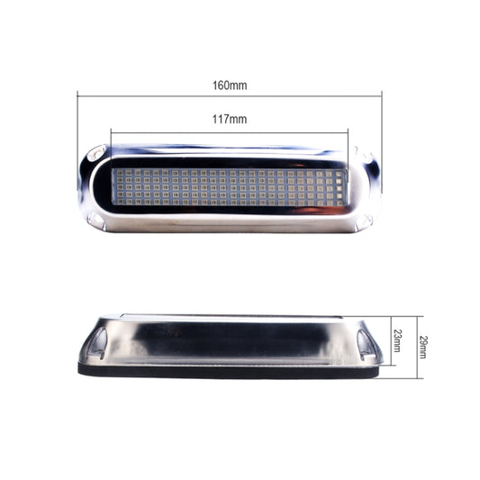 Ship / Yacht 10-30V 120LEDs Waterproof Stainless Steel Underwater Light (Red Light) by buy2fix