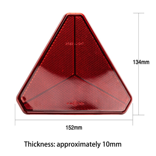 Trucks Trailers RV Triangular Red Reflector by buy2fix