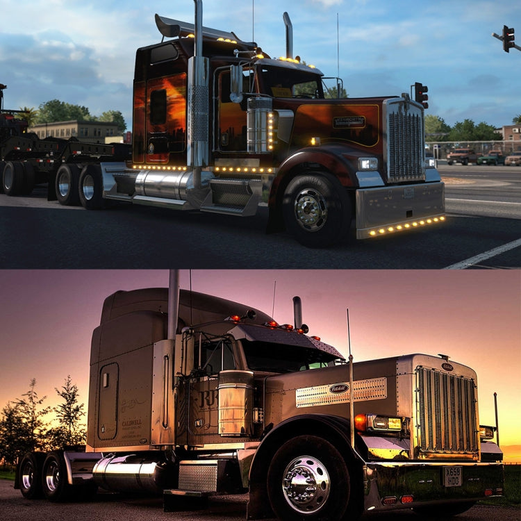 2pcs Car / Truck 12-30V 20LEDs Red Yellow Side Marker Indicator Lights Bulb Lamp by buy2fix