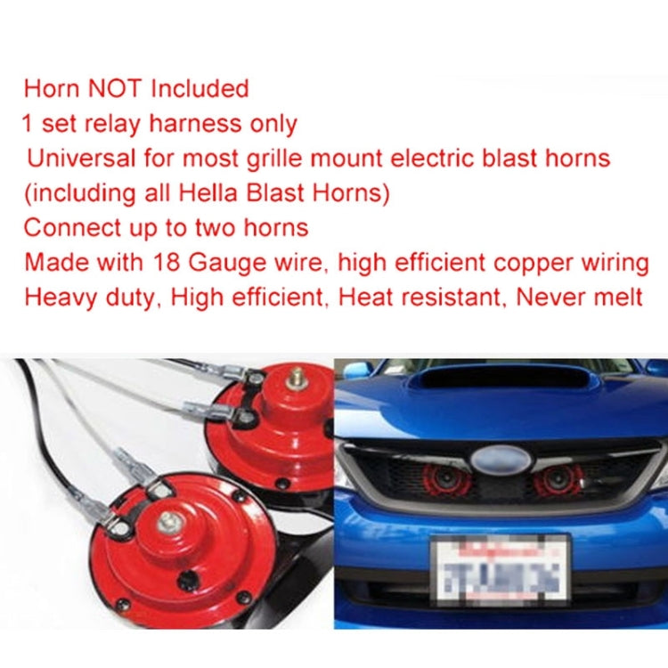 24V Horn Wiring Harness Relay Kit for Car Truck Grille Mount Blast Tone Horns by buy2fix