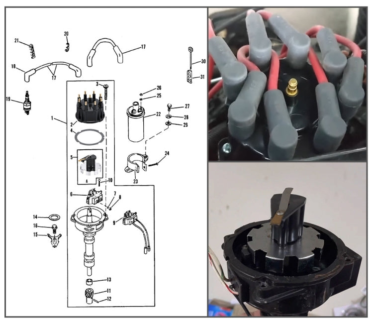 A8305 For Mercury Outboard Ignition System Distributor Cap Kit 805759Q3 by buy2fix