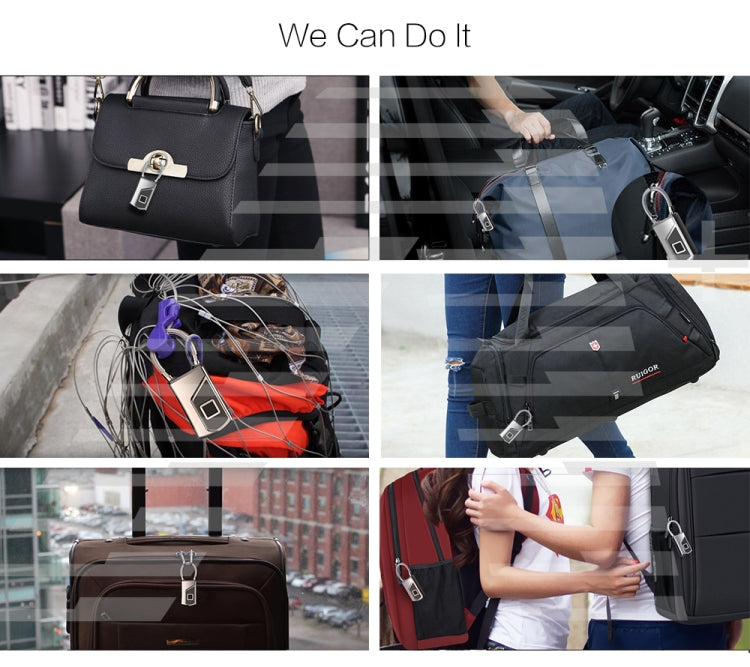 Anytek USB Charging Waterproof Anti-theft Non-password Electrically Intelligent Fingerprint Padlock Size:3.2cm × 3.5cm × 9cm by Anytek