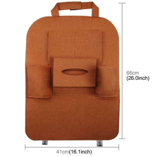 KANEED Auto Car Backseat Organizer Multi-Pocket Travel Storage Bag for Sunglass Phone Tissue Beverage Drink Can(Brown) by KANEED