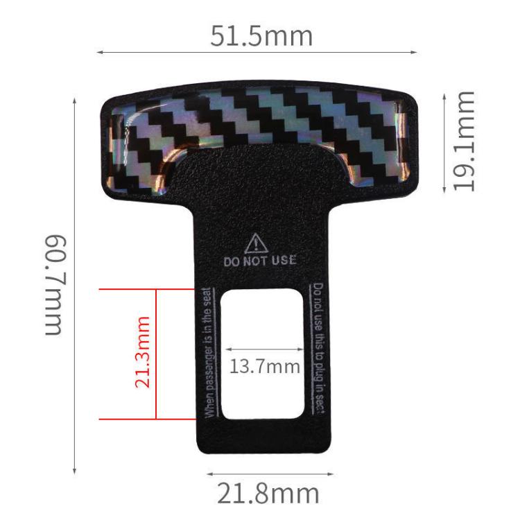 2 in 1 Car Carbon Fibre Safety Seat Belt Buckle Clip by buy2fix