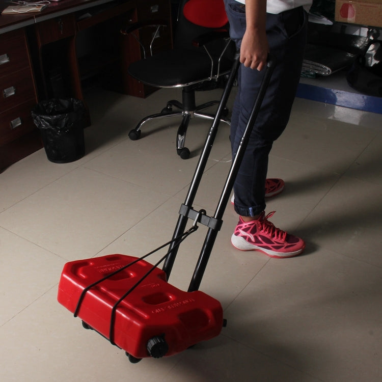 Lightweight Portable Folding Luggage Carts Travel Trolley with Rope by buy2fix