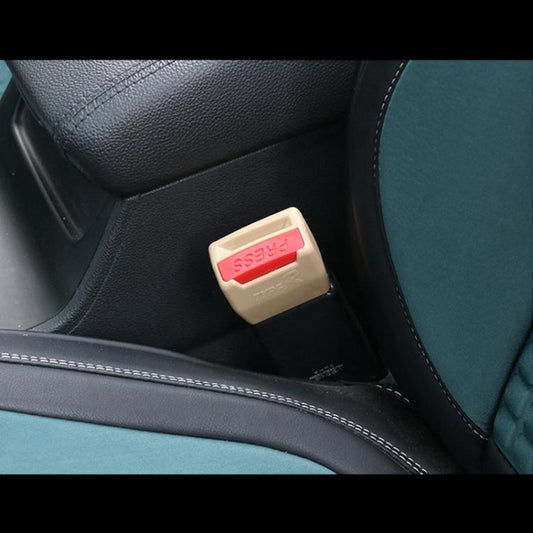 2 PCS RS-01 Universal Car Seat Belt Extension Buckle (Khaki) - Seat Belts & Padding by buy2fix | Online Shopping UK | buy2fix