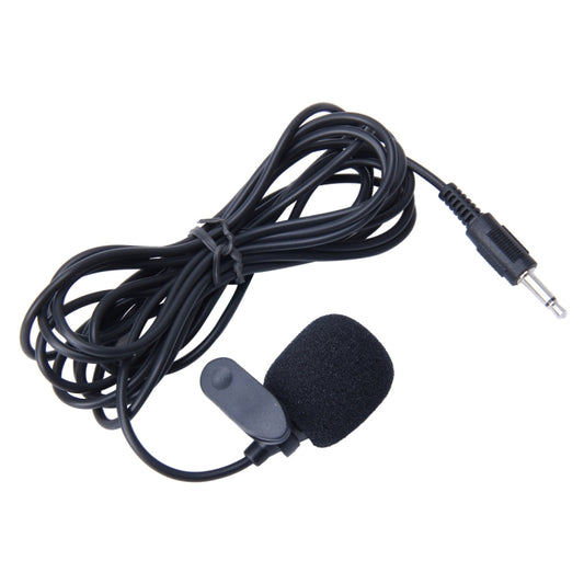 Car Audio Microphone 3.5mm Jack TS Plug Mono Mic Mini Wired External Clip Microphone Player for Auto DVD Radio, Cable Length: 2.0m by buy2fix