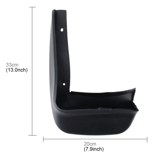 4 PCS Car Auto Semi-Rigid PVC Splash Flaps Mudguards Fender Guard for Honda City by buy2fix