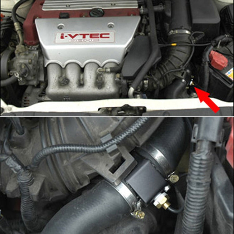 Car Water Temperature Meter Temperature Gauge Joint Pipe Radiator Sensor Adaptor Clamps for Honda, Size: 38mm by buy2fix