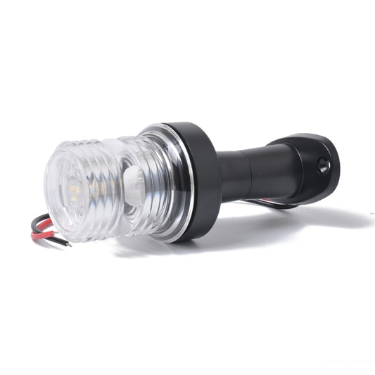 DC 12V 3W Marine Boat Yacht Stern Anchor LED Navigation Pedestal Light All Round 360 Degree White Light by buy2fix
