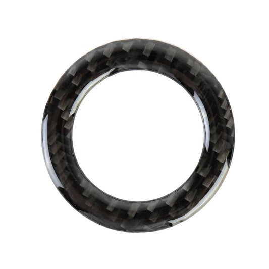 Car Carbon Fiber Steering Wheel Middle Frame Decorative Sticker for Volkswagen Touareg by buy2fix