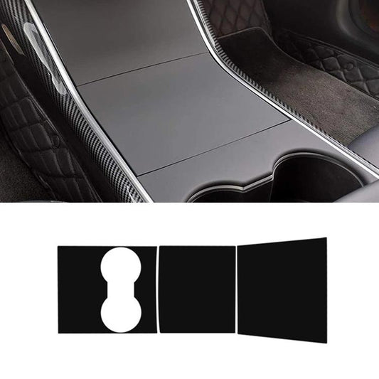 Car Central Control Panel Film Scratch-proof PVC Decorative Sticker for Tesla Model 3 before 2021(Matte Black) - Car Interior Mouldings by buy2fix | Online Shopping UK | buy2fix