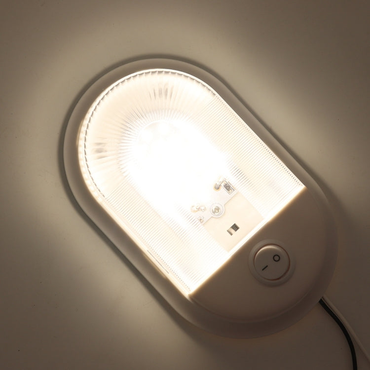 D4348 10-24V 3-3.5W 4000-4500K 280LM RV Yacht 24 PCS LED Lamps Dome Light Ceiling Lamp, with Independent Switch Control by buy2fix