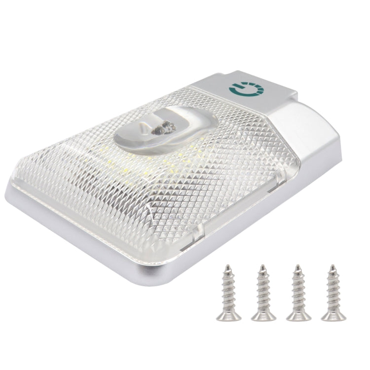 D4376S DC11-18V 3.6W 6000-6500K IP50 24LEDs SMD-5050 Marine RV Dimmable LED Dome Light Ceiling Lamp, with Touch Control by buy2fix