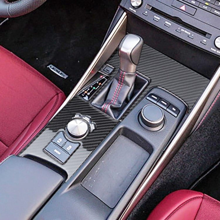Car Carbon Fiber Gear Position Panel Decorative Sticker for Lexus IS250 2013-, Left Drive B Style by buy2fix