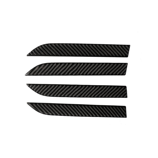 4 PCS Carbon Fiber Car Outer Door Handle Panel Decorative Sticker for Tesla Model X by buy2fix