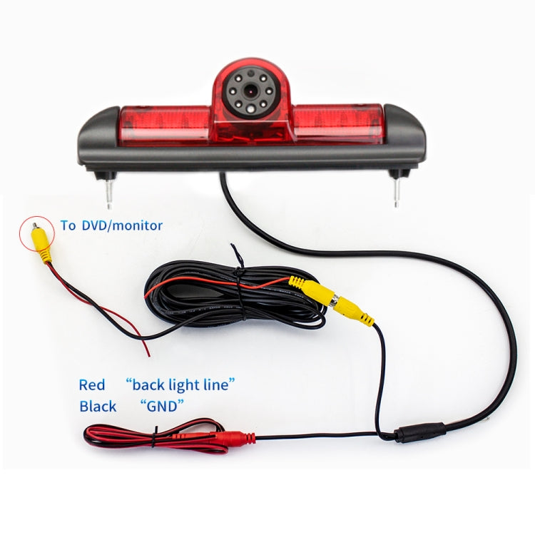 PZ460 Car Waterproof HD High Position Brake Light View Camera for Fiat / Citroen / Peugeot by buy2fix