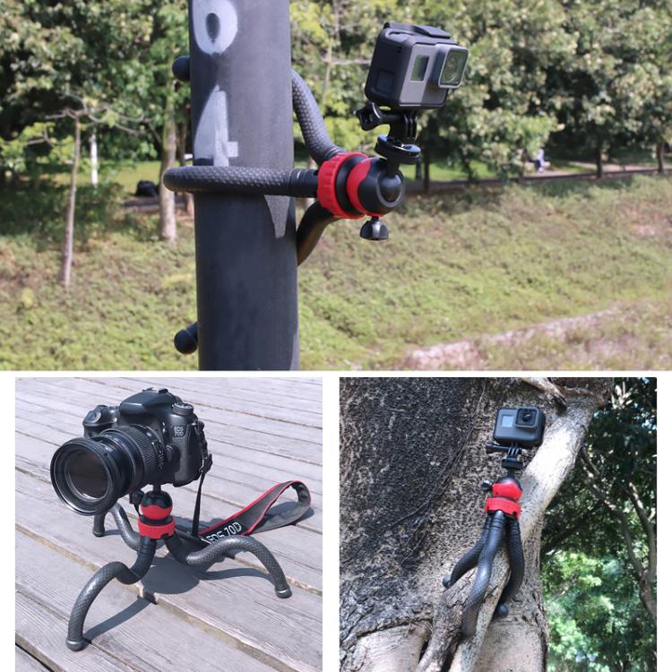 Mini Octopus Flexible Tripod Holder with Phone Clamp for iPhone, Galaxy, Huawei, GoPro, Insta360, DJI and Other Action Cameras - Portable Mini Tripod by buy2fix | Online Shopping UK | buy2fix