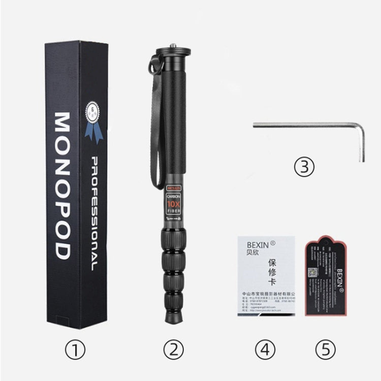 BEXIN MAS325 Portable Travel Outdoor DSLR Camera Aluminum Alloy Monopod Holder(Black) by BEXIN