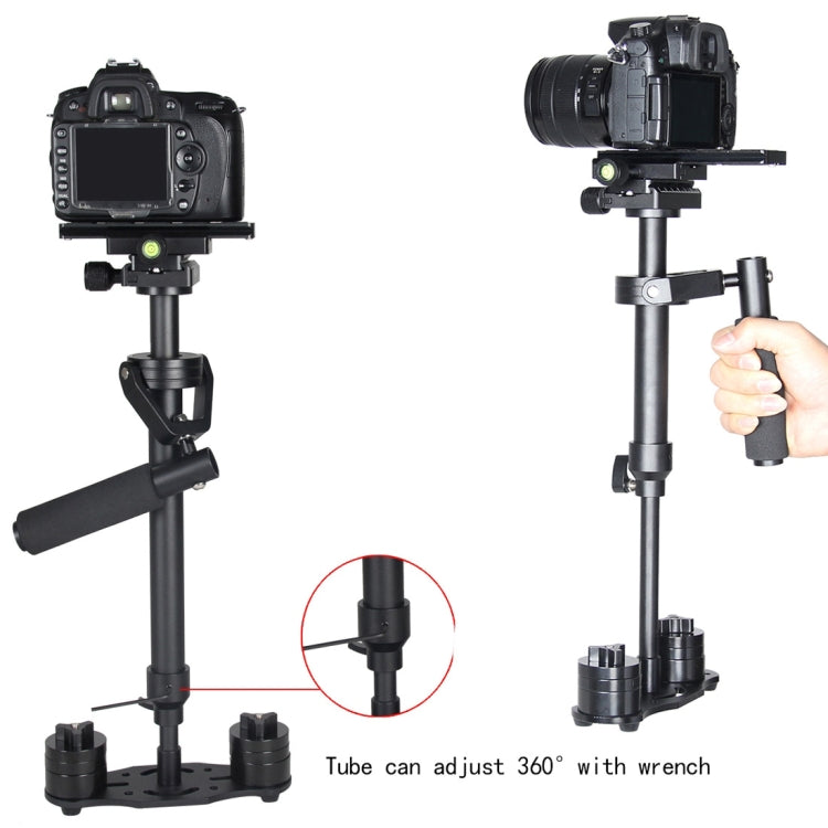 YELANGU S60N Aluminum Handheld Stabilizer for Camcorder DV Video Camera DSLR(Black) - Camera Stabilizer by YELANGU | Online Shopping UK | buy2fix