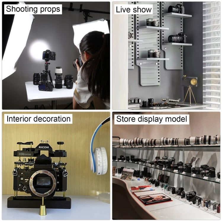 For Ricoh Non-Working Fake Dummy Camera Model Room Props Display Photo Studio Camera Model (Black) - Camera Model by buy2fix | Online Shopping UK | buy2fix