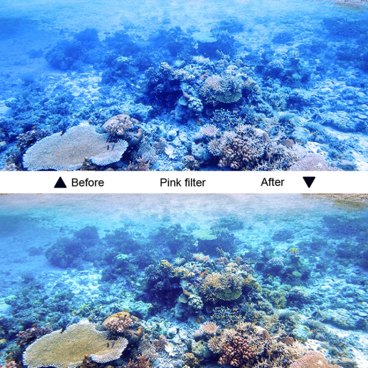 45m Waterproof Housing Protective Case + Touch Screen Back Cover for GoPro NEW HERO /HERO6 /5, with Buckle Basic Mount & Screw & (Purple, Red, Pink) Filters, No Need to Remove Lens (Transparent) by buy2fix