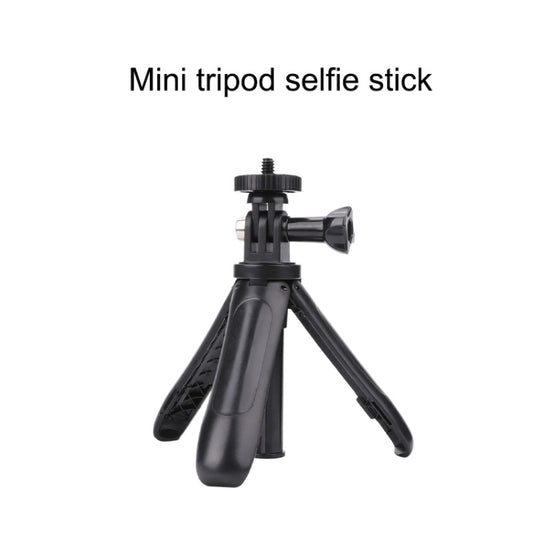 Multi-functional Foldable Tripod Holder Selfie Monopod Stick for GoPro, Insta360, DJI and Other Action Cameras, Length: 12-23cm (Black) by buy2fix