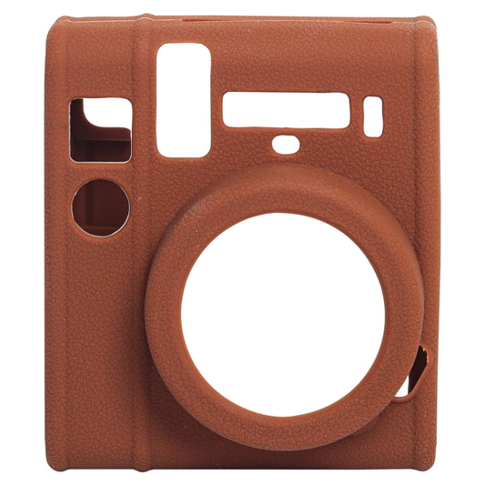 Soft Silicone Protective Case for Fujifilm Instax mini 40 (Brown) - Protective Case by buy2fix | Online Shopping UK | buy2fix