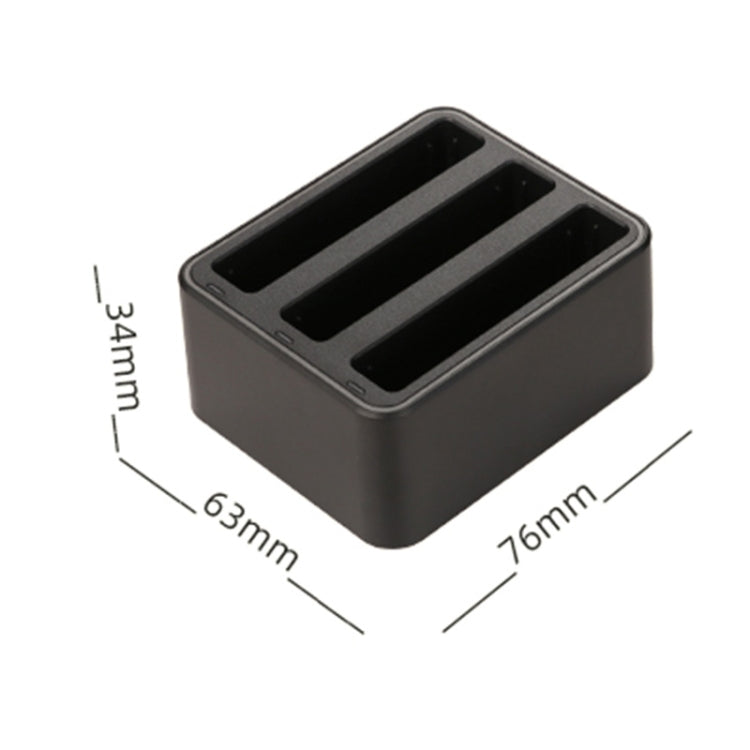 For Insta360 X4 Tri-Slot Batteries Fast Charger (Black) by buy2fix