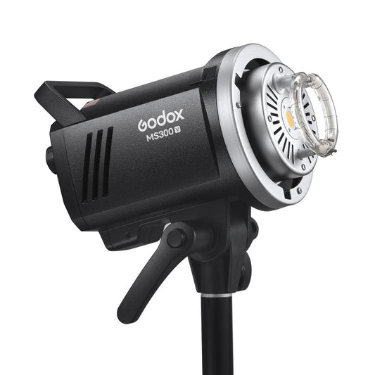 Godox MS300-V Studio Flash Light 300Ws Bowens Mount Strobe Light with Lamp Cover (US Plug) - Shoe Mount Flashes by Godox | Online Shopping UK | buy2fix