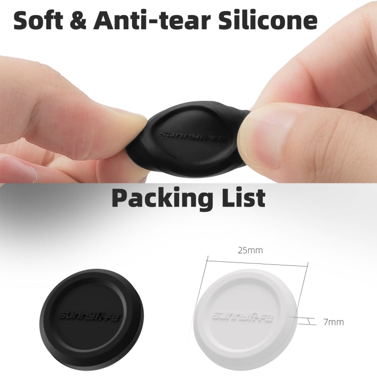 For Insta360 GO 3S Sunnylife 2pcs Black and White Scratch-resistant Lens Protective Cap by Sunnylife