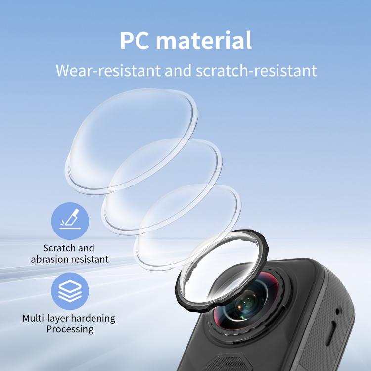 For Insta360 X5 STARTRC Slim Protective Lens Guad PC Lens Cover (Transparent) - Len Accessories by STARTRC | Online Shopping UK | buy2fix