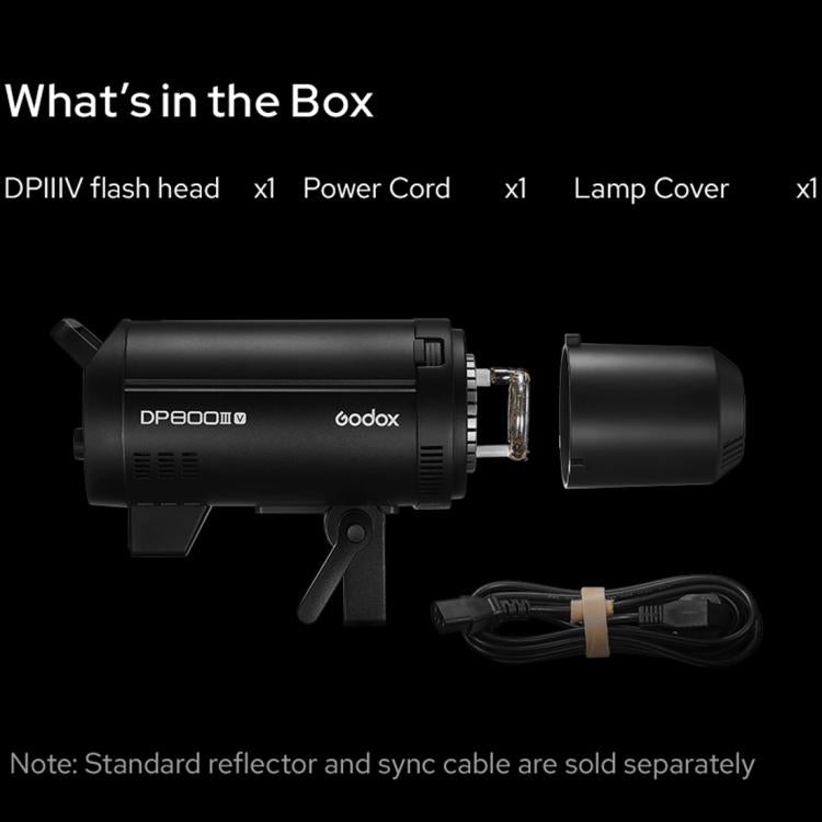Godox DP800III-V Studio Flash Photo Light 800Ws 2.4G Wireless X System Bowens Mount Light (US Plug) - Shoe Mount Flashes by Godox | Online Shopping UK | buy2fix