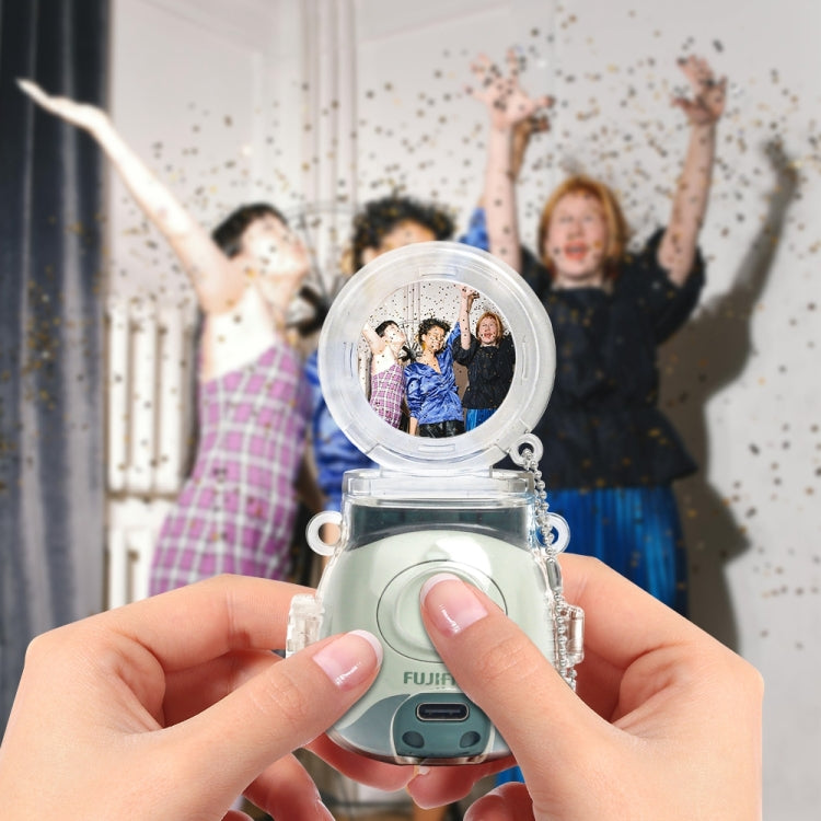 For FUJIFILM Instax PAL Crystal Hard Case Camera Bag with Shoulder Strap (Transparent) by buy2fix