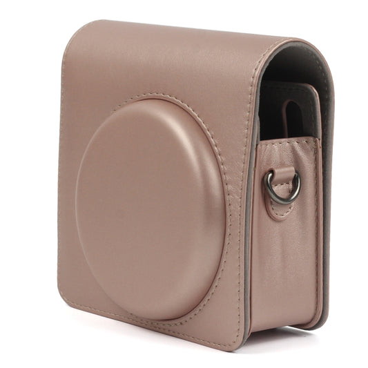Pearly Lustre PU Leather Case Bag for FUJIFILM Instax SQUARE SQ6 Camera, with Adjustable Shoulder Strap(Light Brown) - Leather Bag by buy2fix | Online Shopping UK | buy2fix