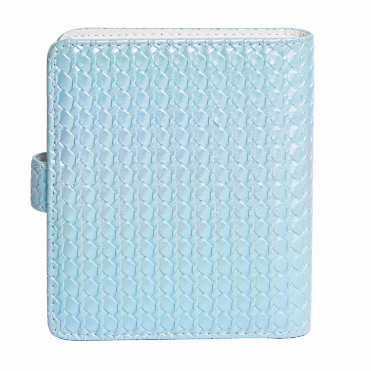 For FUJIFILM instax mini 12 Colorful Woven Leather Case Full Body Camera Bag + Photo Album with Strap (Blue) by buy2fix