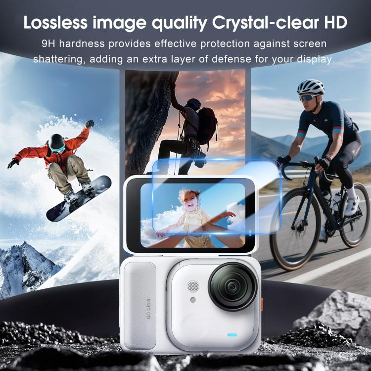 For Insta360 GO Ultra 2pcs STARTRC Screen Tempered Gass Film (Transparent) - Protective Film & Stickers by STARTRC | Online Shopping UK | buy2fix