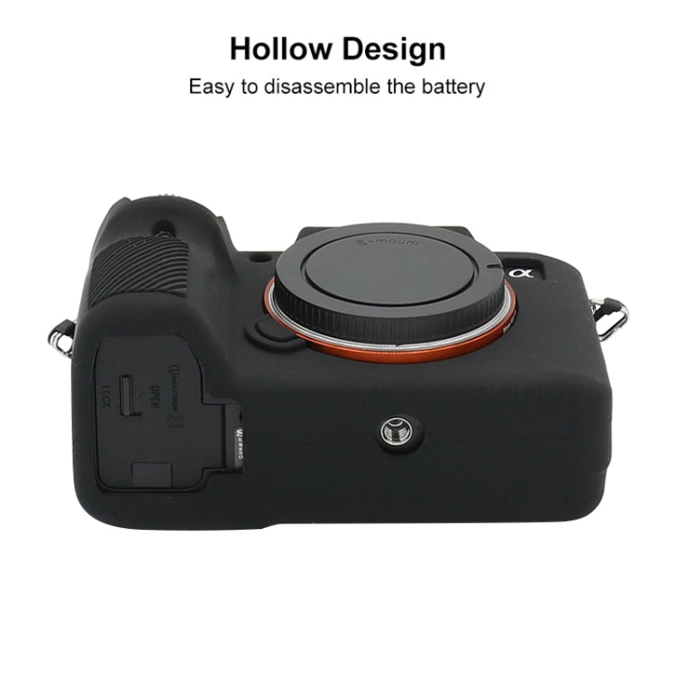 For Sony A7 III / ILCE-7M3 / A7R III Soft Silicone Protective Case(Black) - Protective Case by buy2fix | Online Shopping UK | buy2fix